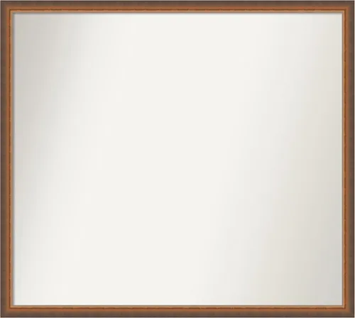 Vista 132 de Amanti Art Espejo de baño de bronce para sobre fregadero, 29 x 19 pulgadas, espejo rectangular de bronce antiguo, marco de madera tradicional