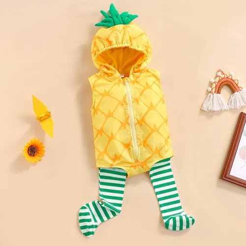 Vista 2 de Disfraz de Halloween para bebé recién nacido, con capucha, para fiesta de cumpleaños, ropa de dibujos animados