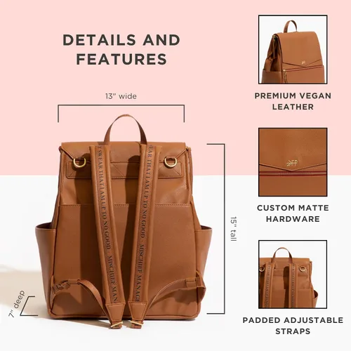 Vista 3 de Freshly Picked - Mochila clásica convertible de mujer para guardar pañales