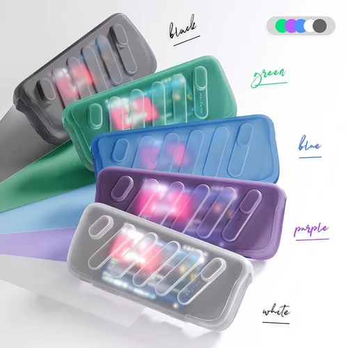 Vista 7 de Funda protectora completa para Steam Deck Funda con función atril para Steam Deck, modcase de TPU con funda frontal, accesorios de cubierta de vapor