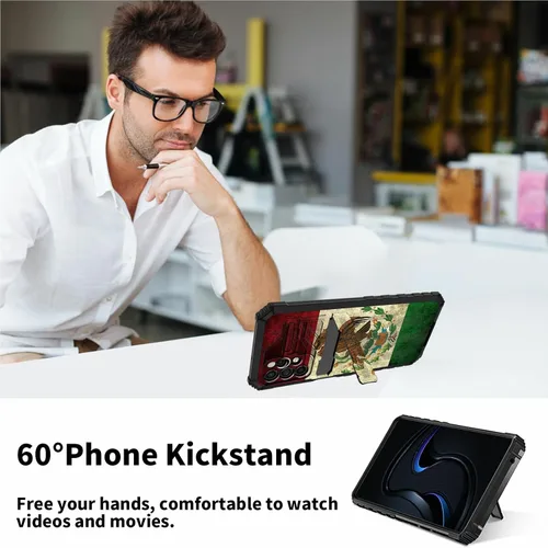 Vista 7 de Funda tipo cartera para iPhone 13 Pro Max con soporte para tarjetas, función atril, híbrida, de doble capa, protección a prueba de golpes