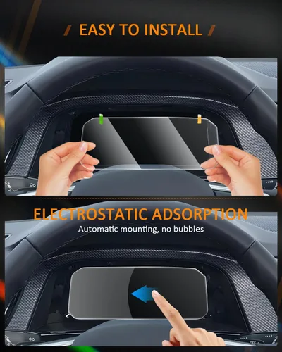 Vista 4 de CDEFG Protector de pantalla de instrumentos para Volkswagen Atlas 2024 (SEL/SEL/SEL Premium R-Line) Panel de instrumentos digital Cockpit Pro
