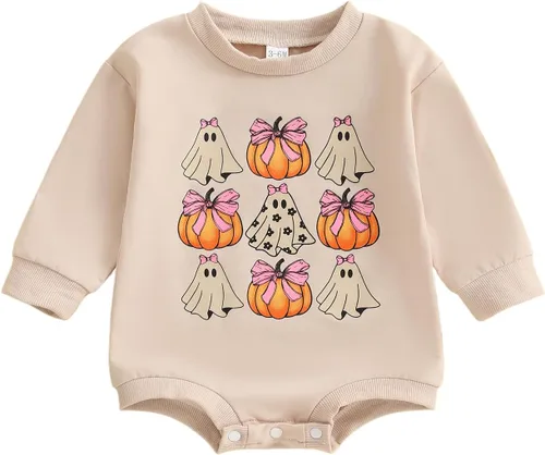 Vista 85 de Kuriozud Mameluco de burbujas para bebé recién nacido, manga larga, suéter de gran tamaño, ropa de otoño e invierno