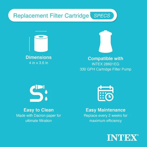 Vista 4 de Intex 29007E Repuesto de cartucho H para filtro de alberca, 6