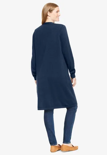 Vista 3 de Woman Within Plumero de algodón perfecto de talla grande para mujer