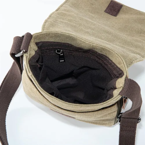 Vista 72 de Sechunk Vintage Canvas Messenger Cross body bag Shoulder bag