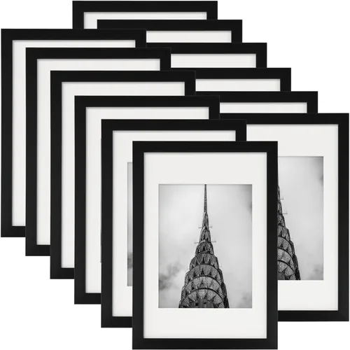 Vista 14 de Marcos para fotos de 4 x 6 pulgadas negros, juego de 12 para decoración de pared, galería, collage, marcos para fotos o exhibición en mesa