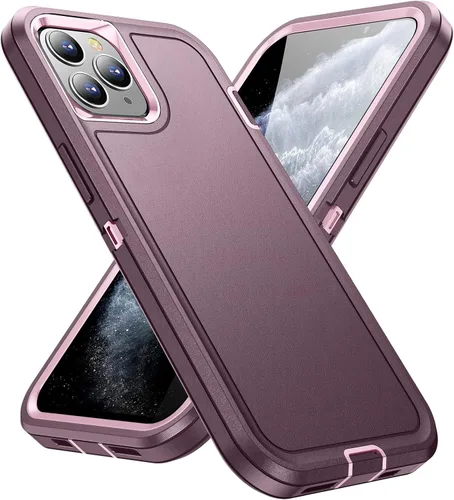 Vista 9 de Funda para iPhone 11 Pro Max para hombre, híbrida a prueba de caídas resistente, resistente, a prueba de golpes, ajuste delgado, funda protectora