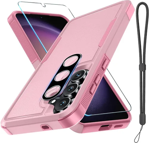 Vista 12 de Funda para Samsung Galaxy S24 FE, Cuerpo Completo Resistente de Servicio Pesado Robusta a Prueba de Golpes Funda Protectora para Teléfono con Correa