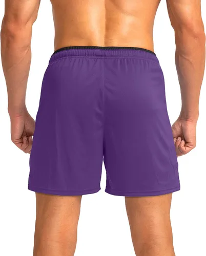 Vista 3 de G Gradual Pantalones cortos de correr para hombre con bolsillos con cremallera, secado rápido, gimnasio, atletismo, entrenamiento, pantalones cortos