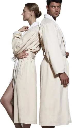 Vista 5 de Bata de spa de lujo suave y sedosa para hombre y mujer