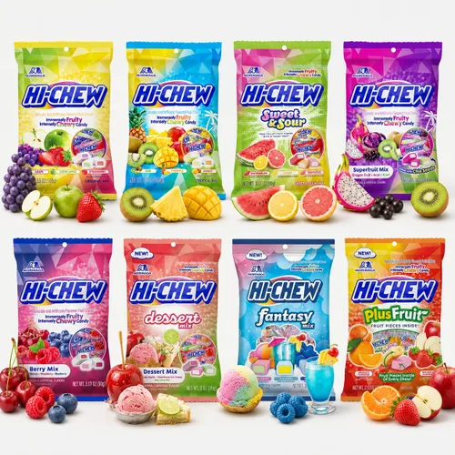 Vista 27 de HI-CHEW Mezcla Superfruit, 3.17 oz, 6 piezas, sin gluten, elaborada con sabores de frutas naturales y artificiales