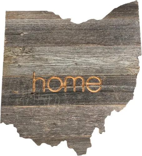 Vista 101 de Letrero de madera rústica de Alabama para casa de campo, decoración del hogar de pared estatal, es un gran regalo temático de AL para recién