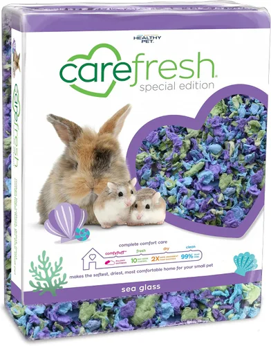 Vista 12 de Carefresh - Ropa de cama para mascotas de papel natural azul 99% libre de polvo para mascotas pequeñas con control de olores, 10 L