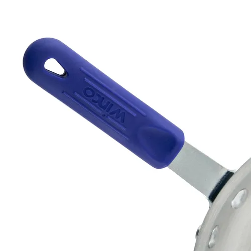 Vista 6 de Sartén/cacerola de aluminio de grado comercial Winco, acabado natural con mango de toque frío, 8