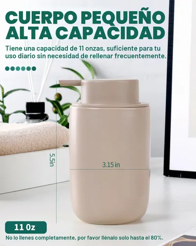 Vista 6 de BosilunLife Dispensador de bomba de loción para cocina, encimera de baño