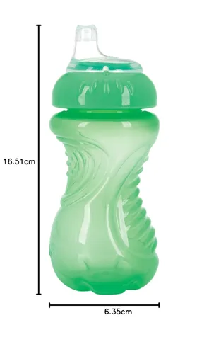 Vista 7 de Nuby - Taza de entrenamiento de 2 piezas, sin derrames y de fácil agarre, 300 ml (10 oz. liq.)