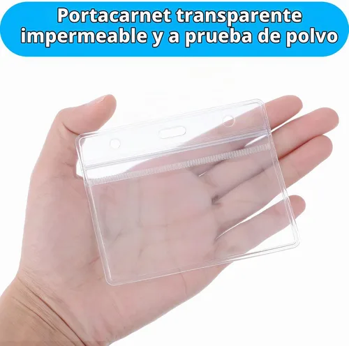 Vista 5 de TIESOME - Paquete de 2 portatarjetas de plástico suave con clip retráctil para carretes de insignia, transparente, tarjetas de identificación