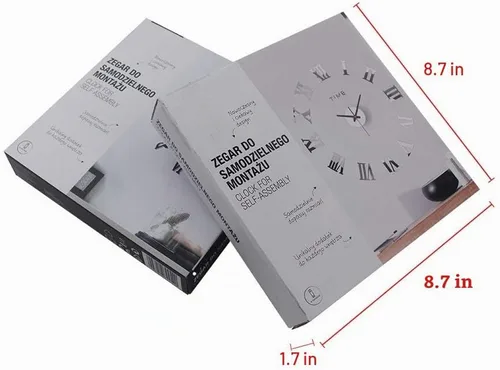 Vista 4 de Reloj de pared 3D DIY, moderno, sin marco, grande, 3D, para bricolaje, espejo, calcomanías, decoración del hogar, para sala de estar, dormitorio