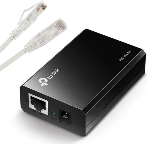 Vista 5 de PHAT SATELLITE INTL, Cable Ethernet CAT 5e de 7 pies y alimentación de red PoE a través del paquete ETHERNET