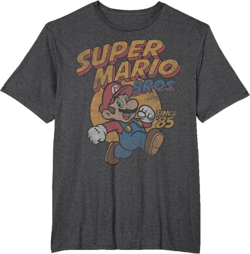 Vista 15 de Super Mario Bros. Desde '85 Camiseta Vintage con Póster' Negro