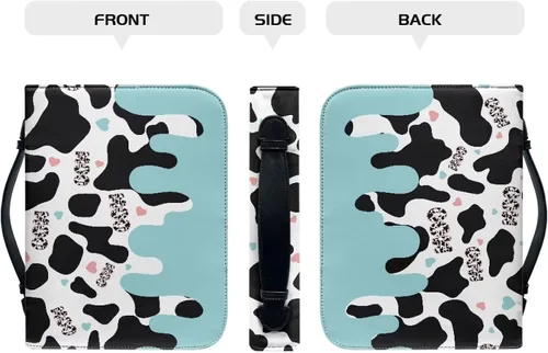 Vista 4 de Flashideas Funda de transporte ligera de la Biblia de la PU para las mujeres, cubierta de la Biblia de moda con asa para el estudio