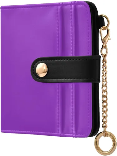 Vista 15 de ODAWA RFID Wallet Slim Crimson Foldable Wallet with 7 Card Slots