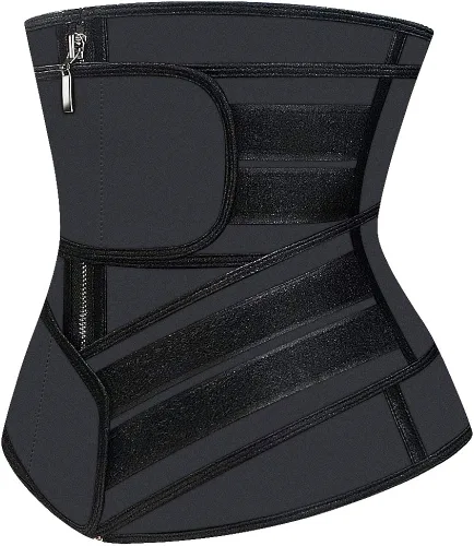 Vista 2 de ASHLONE Women Waist Trainer Latex Corset Sweat Workout Cincher Girdle Tunmmy Control Belly Belt