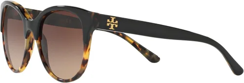 Vista 4 de Tory Burch TY7095 - Gafas de sol 160113-54 - Marco negrotortuga marrón oscuro TY7095-160113-54 Marrón oscuro