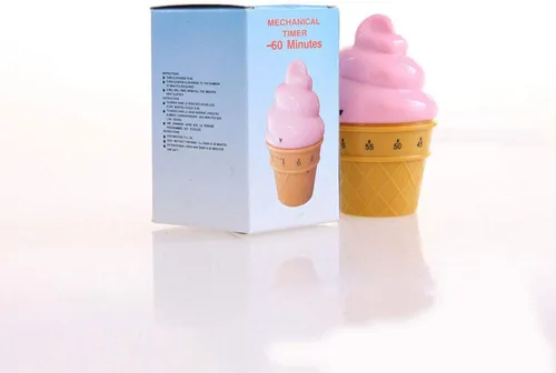 Vista 9 de Temporizador mecánico manual Helado Modelos Temporizadores 60 Minutos Cocina Temporizador Reloj contadores de alarma ruidosos (rosa)