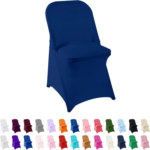 Vista 28 de Funda de elastano para silla, 12 unidades, fundas para silla, fundas plegables para sala de estar, funda extraíble lavable y elástica para silla