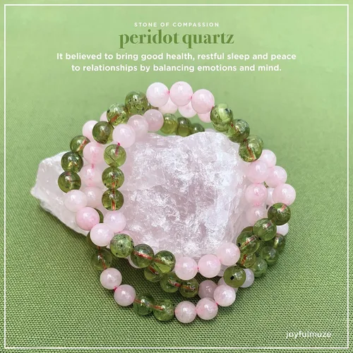 Vista 56 de Pulseras elásticas, piedras preciosas naturales, amatista, citrino, cuarzo rosa, cuarzo de cristal transparente, ojos de peridoto y teger, regalo
