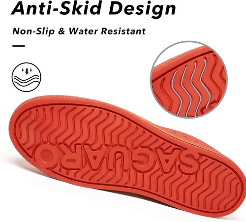 Vista 6 de SAGUARO Zuecos de jardín para hombre y mujer, zapatos casuales unisex de secado rápido, sandalias de verano antideslizantes para playa