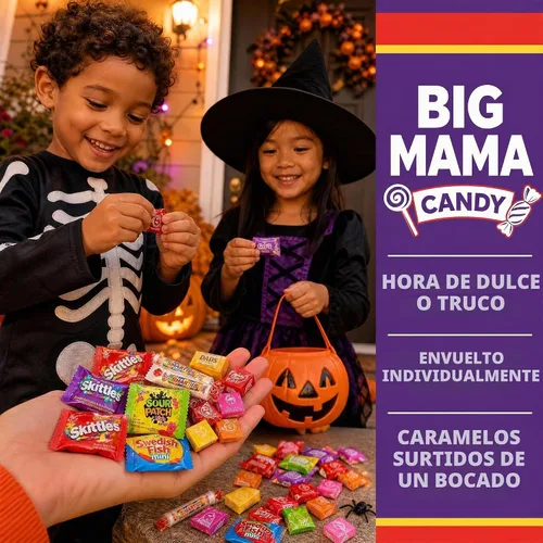 Vista 2 de Big Mama - Bolsa de dulces surtidos envuelta individualmente de 2 libras