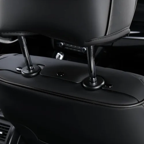 Vista 4 de Doogo Fundas de asiento de automóvil, fundas de asiento delantero para automóviles, protector universal de asiento de automóvil, fundas de asiento
