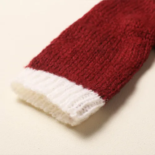 Vista 6 de Ylsteed Traje unisex de Navidad para recién nacido: conjunto de mameluco y sombrero de tela mohair, agradable al tacto, alta elasticidad, ligero