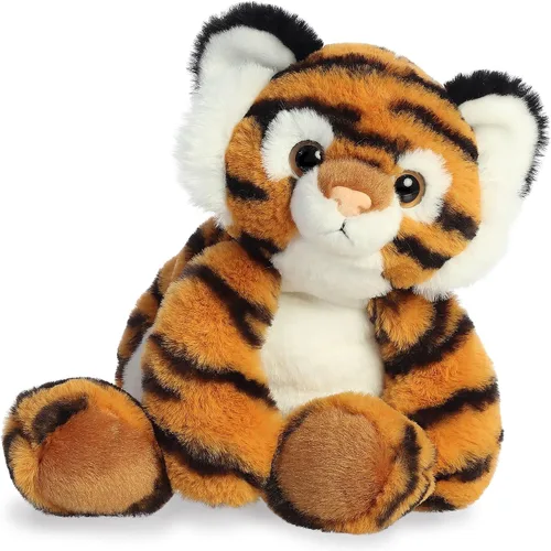 Vista 5 de Aurora® Adorable Flopsie™ Topaz Tiger™ - Animal de peluche, facilidad para jugar, compañeros intemporales, color naranja, 12 pulgadas