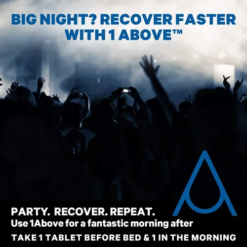 Vista 9 de 1Above Jet Lag Relief Tablets - Multivitamínico efervescente con sabor a bayas con Pycnogenol Suplemento de viaje para hidratación, energía, apoyo