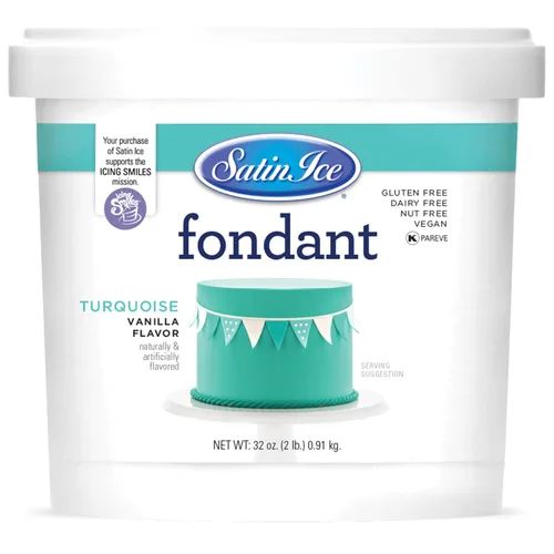 Vista 22 de Satin Ice - Fondant de café moca y menta Blanco