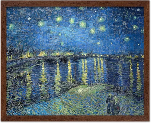 Vista 20 de Poster Master Póster clásico de Van Gogh, impresión impresionista vintage, regalo para artista, pintor, autorretrato, sombrero de paja, dibujo