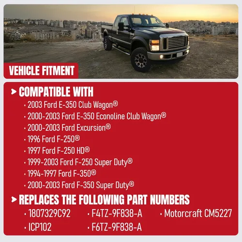 Vista 4 de Sensor ICP con kit de arnés, presión de control de inyección, compatible con vehículos Ford - 7.3 Powerstroke E350, F250, F-350 Super Duty