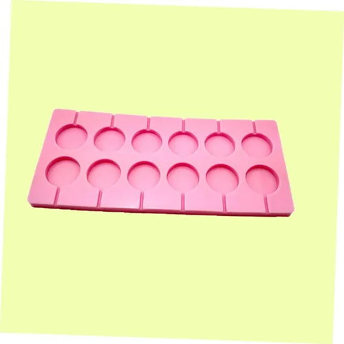 Vista 5 de Ciieeo Moldes redondos para piruletas de 12 capacidades, kit de moldes para Halloween, Navidad, caramelo duro, chocolate, chocolate de Navidad