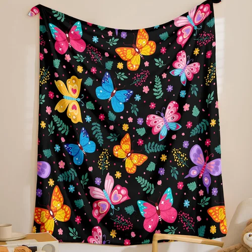Vista 22 de Bedorm Manta de franela de forro polar con diseño de bandera estadounidense, diseño de bandera de Estados Unidos, diseño de camuflaje de bosque, 60