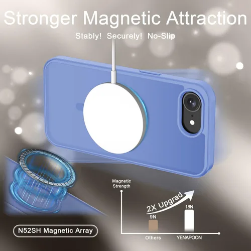 Vista 252 de Funda para Google Pixel 10 Pro XL, cubierta magnética mate, color negro Fit for MagSafe, Screen Protector included, Shockproof Military Grade