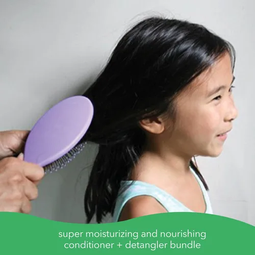 Vista 3 de Fresh Monster Paquete desenredante de cabello para niños, desenredante de 8.5 onzas y acondicionador de 6 onzas, sin toxinas, hipoalergénico