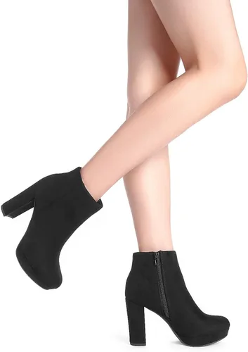 Vista 7 de DREAM PAIRS - Botines de tacón alto para mujer.
