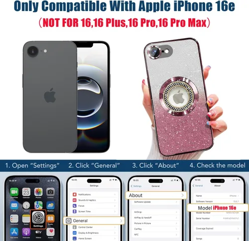 Vista 261 de Misscase Funda magnética con purpurina para iPhone 11 compatible con MagSafe, protección completa, delgada, a prueba de golpes, antiarañazos