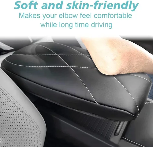 Vista 6 de BestEvMod Funda para reposabrazos de consola central compatible con Mustang Mach-E Mach e 2021 2022 2023, accesorios interiores, protector de cuero