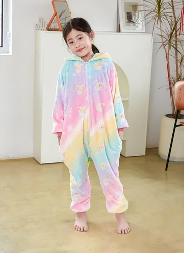 Vista 3 de Pijama de unicornio para niños, disfraz de Halloween