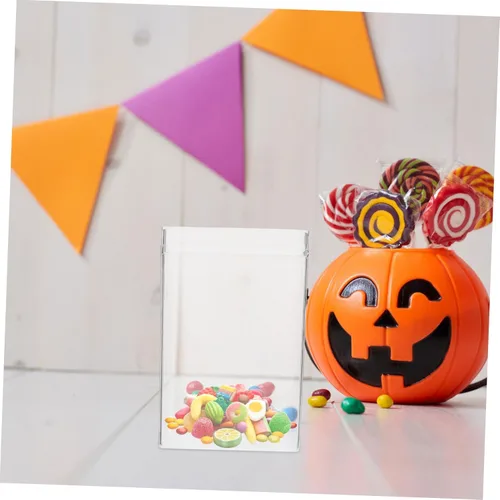 Vista 3 de ULTECHNOVO Conjuntos de elegantes cajas de dulces de plástico para bodas fiestas de cumpleaños DIY galletas cajas de embalaje de galletas